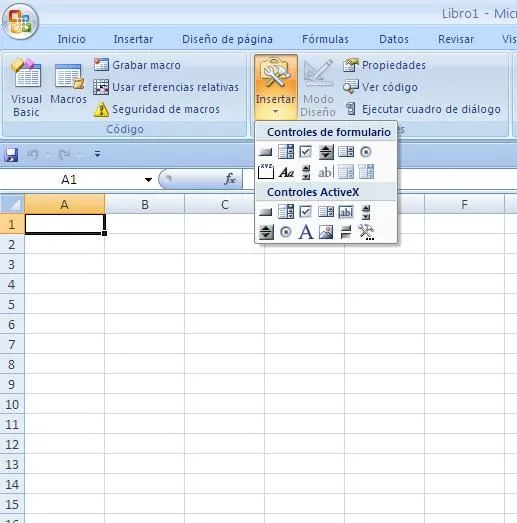 Profesor Enzo Molina: Formularios en Excel 2007