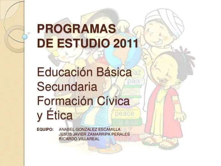 Programa de Formacion civica y etica.