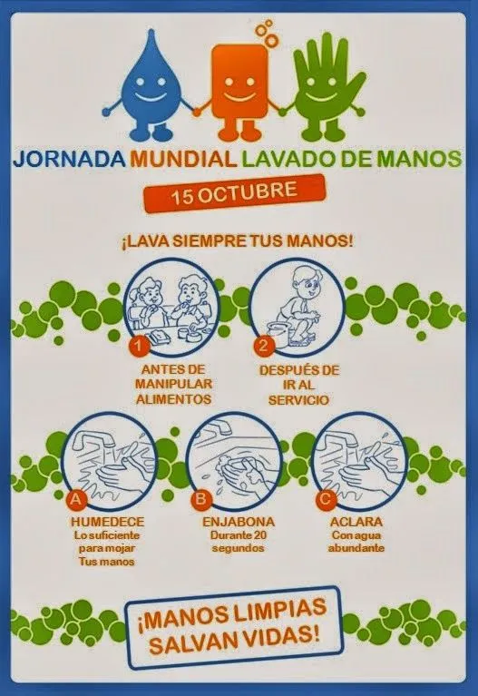 Programa hábitos de vida saludable: Día Mundial del Lavado de ...