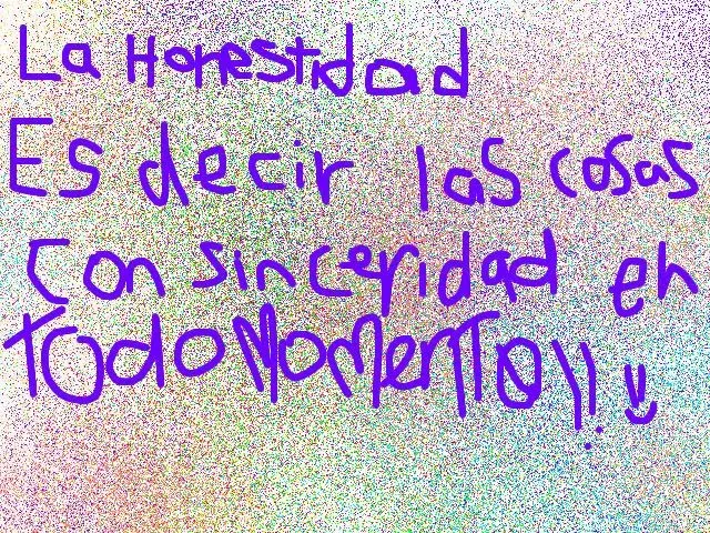 VALORES: HONESTIDAD