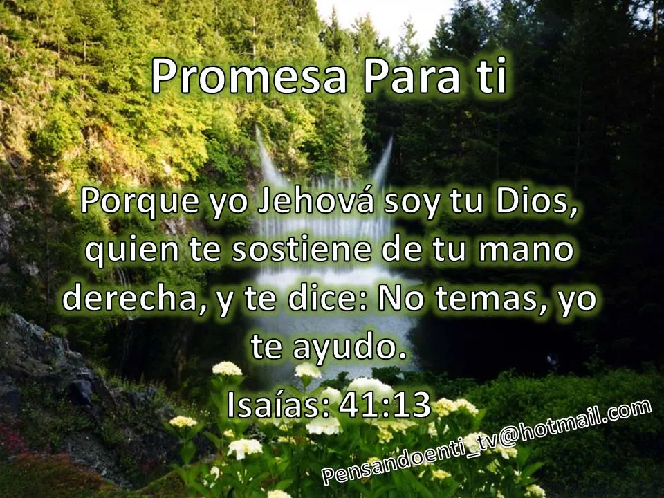 Las promesas de Dios para ti. | Pensando en ti