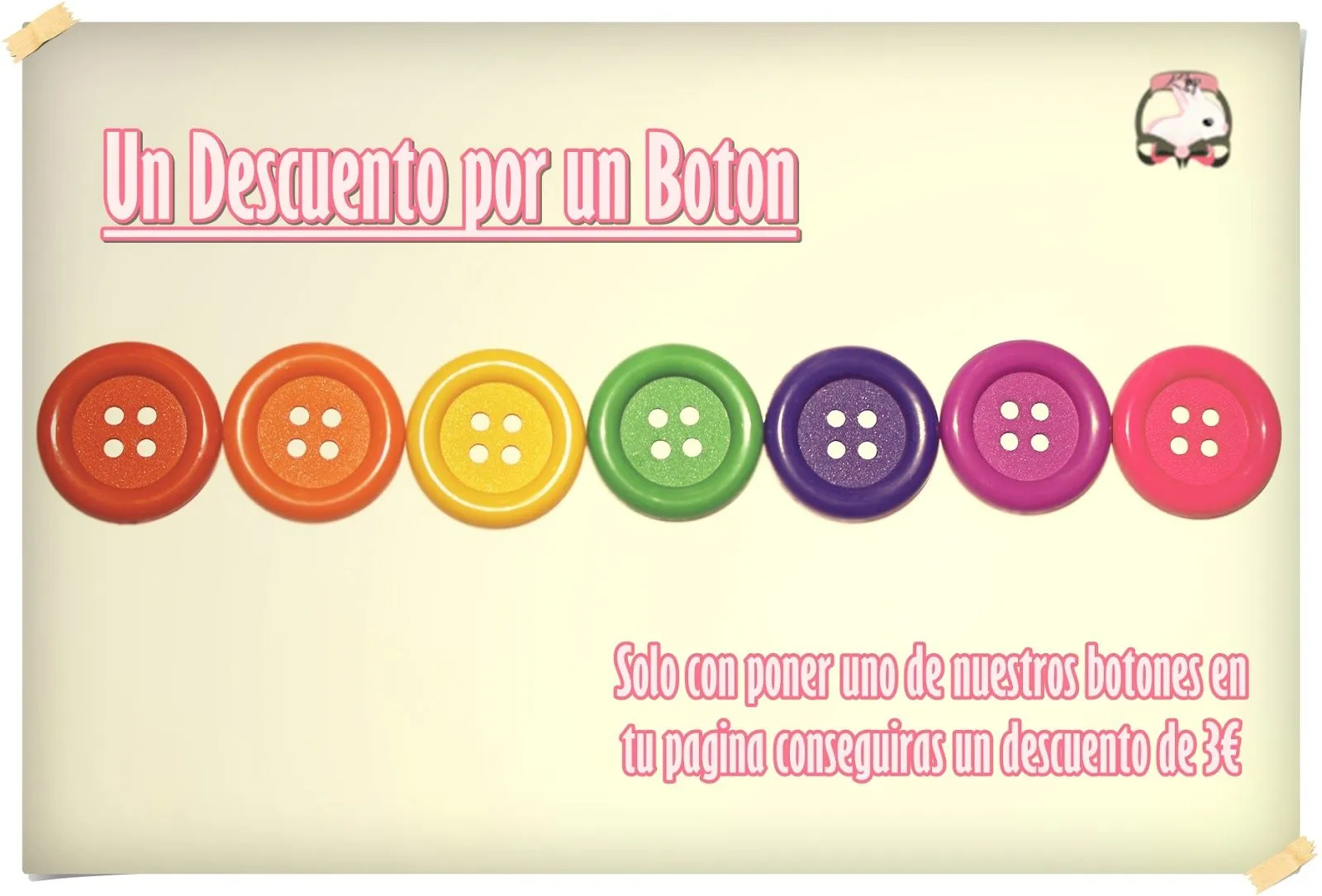 Promoción] Un Descuento por un Boton ~ Korean Shop