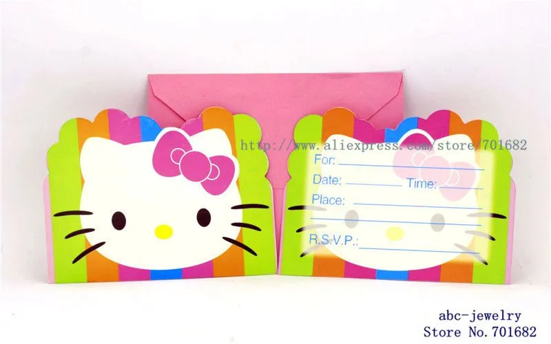 Promoción de hello kitty invitaciones de cumpleaños - Compra hello ...
