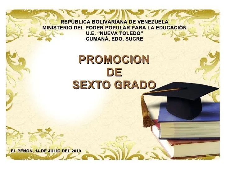 Promocion de Sexto Grado