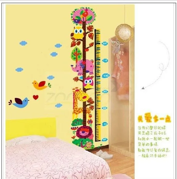 Promotions!! Kids Growth Chart Height Measure For Home/Kids Rooms ...