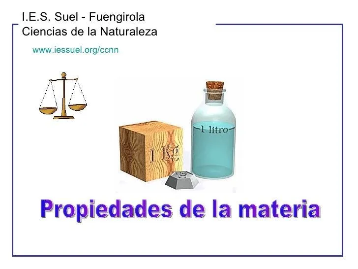 Propiedades de la materia