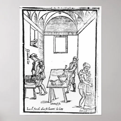 A Medieval Kitchen Poster at Zazzle.