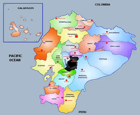 Provincias que componen Ecuador | Trabajo de Estructura de la c ...