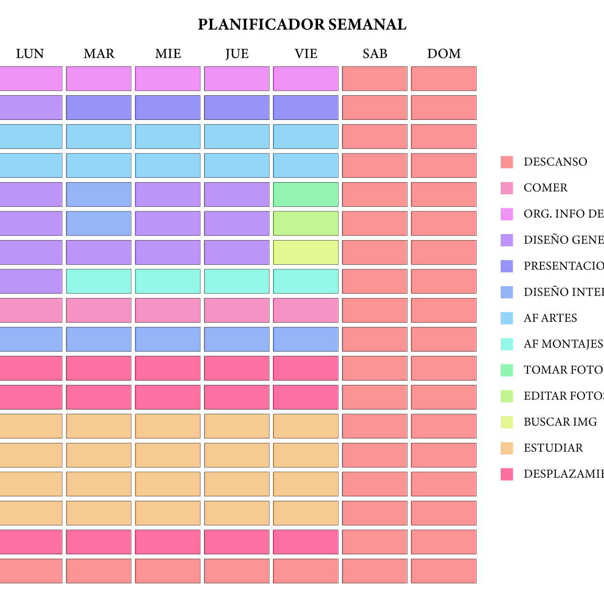 Mi proyecto del curso: Técnicas de gestión del tiempo para creadores y  creativos | Domestika