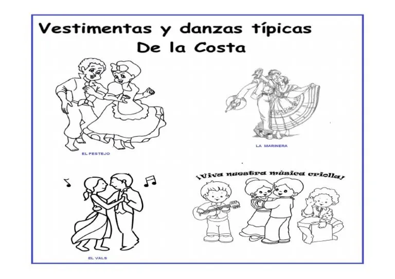 Ps-Bailes de La Costa Colorear | PDF