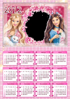 PSD Calendario 2012 - Barbie - Templates e Temas