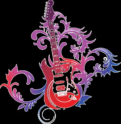 PSD Detail | Guitar Vector | Official PSDs