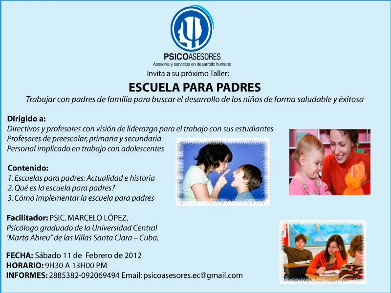 Psicología integral: Escuela para padres