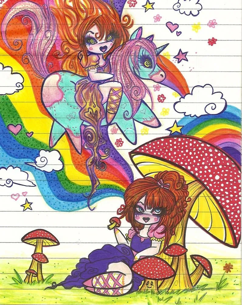 Psychedelic Mushrooms by Blasphemy-Cat on DeviantArt