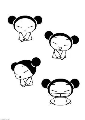 Pucca: Dibujos de Pucca para colorear