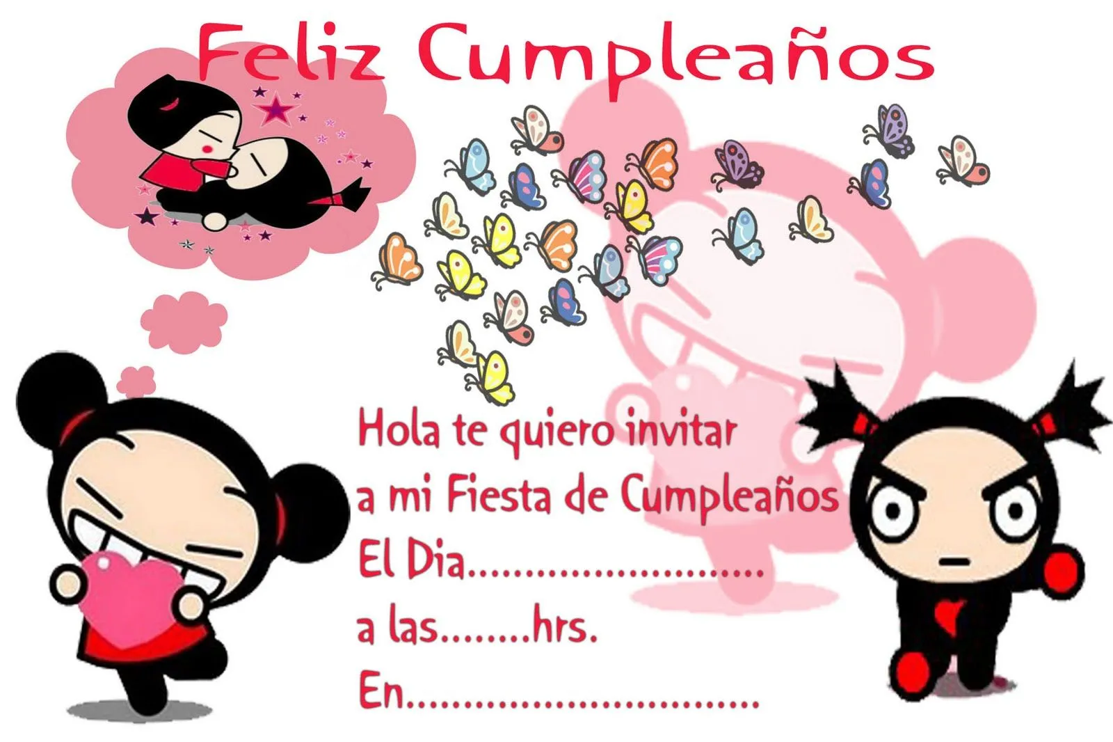 Pucca de feliz cumpleaños - Imagui