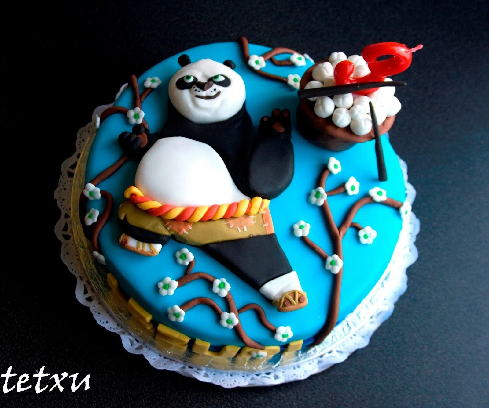 entre pucheros y recetas: Tarta Kung Fu Panda para Lezuri