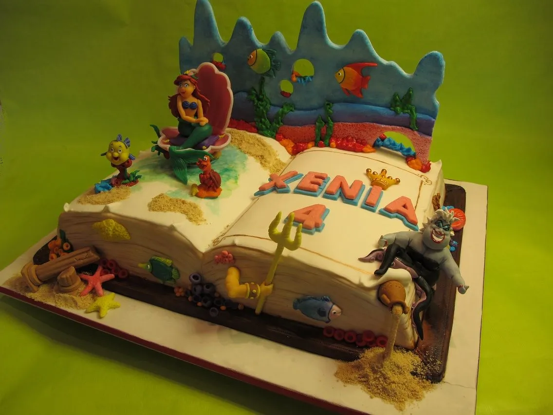 Puckycakes: Tarta Cuento La Sirenita