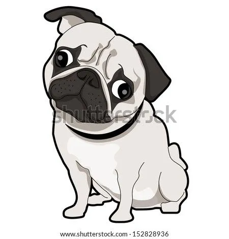 Pug Puppy Ilustración vectorial en stock 152828936 : Shutterstock