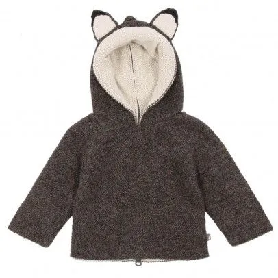 Pullover reversible con capucha Lobo Oeuf NYC - Moda Bebé - Smallable