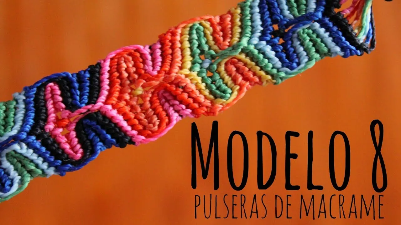 Pulsera de colores ♥ macrame tutorial | como hacer | how to ...