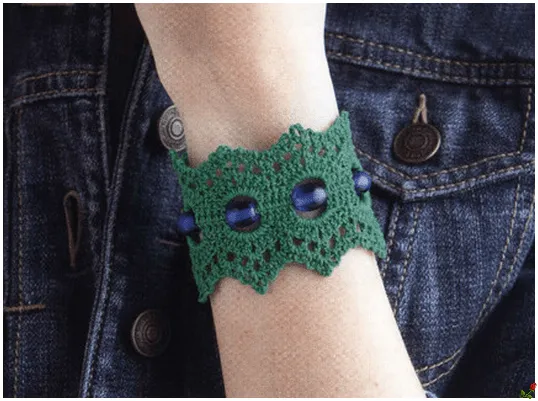 Pulsera de Crochet con Perlas - Patrones Crochet