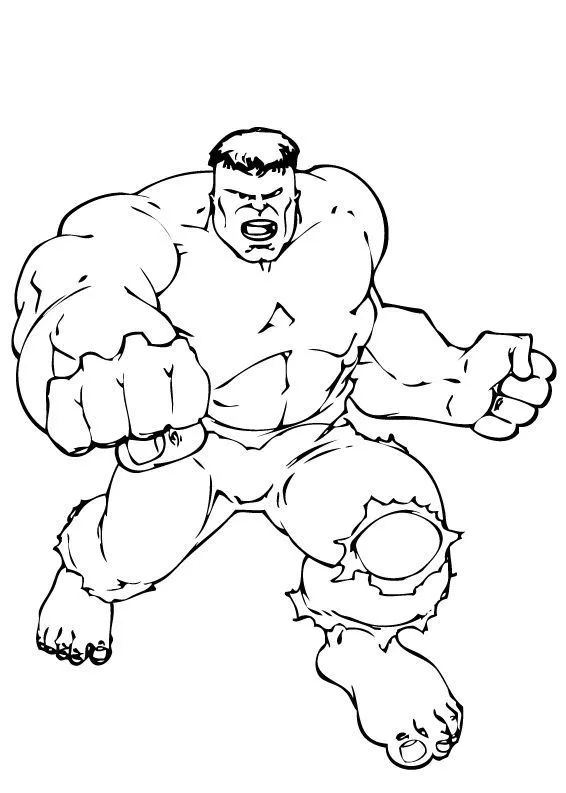 Hulk para colorear : 60 páginas de SUPERHEROES para pintar
