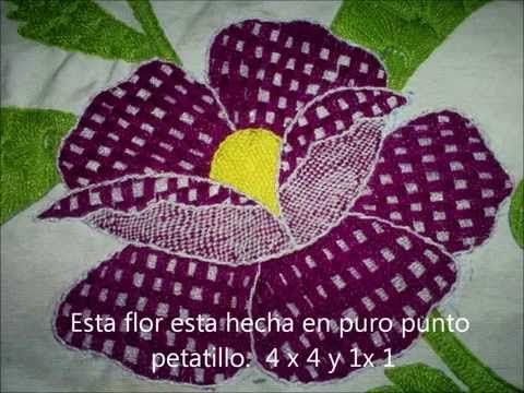 puntada fantasia 3 petatillo - YouTube | bordados paso a paso ...