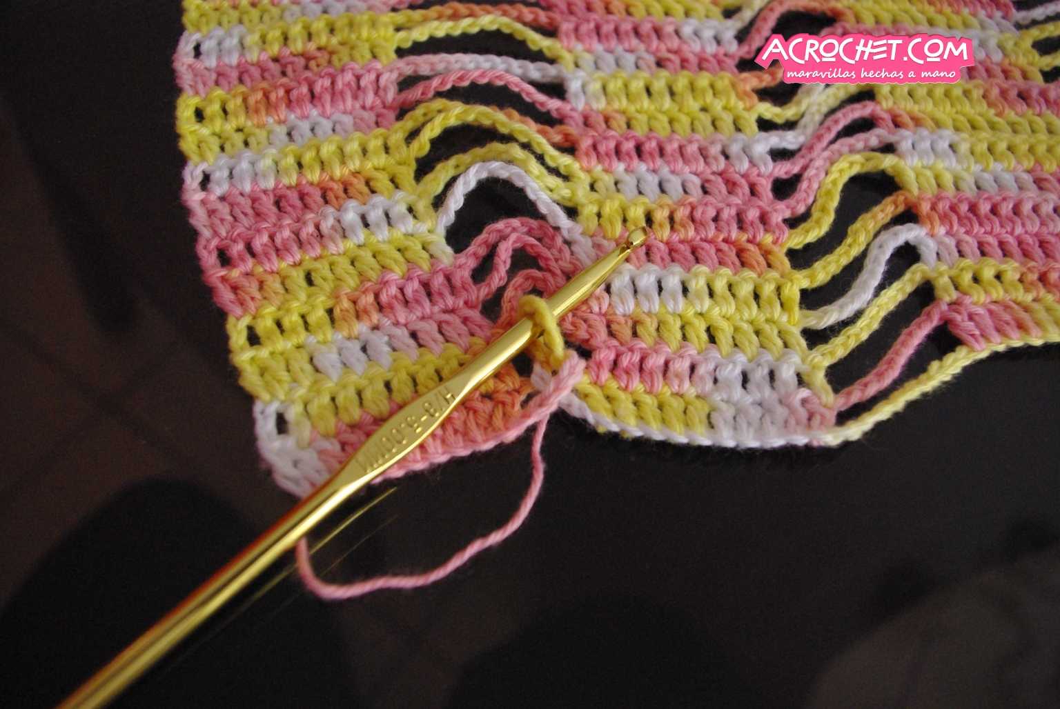 Puntada en relieve | Blog a Crochet – ACrochet – Tejidos y ...