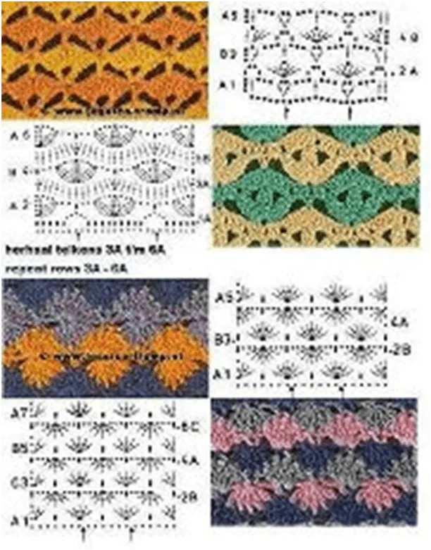 Puntadas de crochet - Imagui