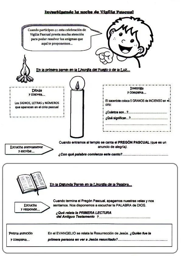 Puntadas para niños: Actividades para Semana Santa