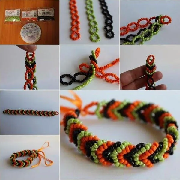 Mis puntadas preferidas: 3 Pulseras de chaquira bellas