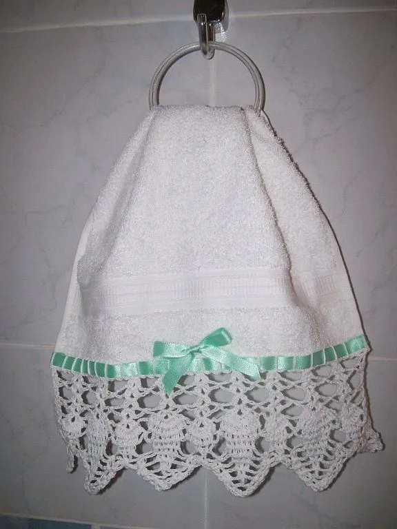Bordes a crochet para toallas - Imagui