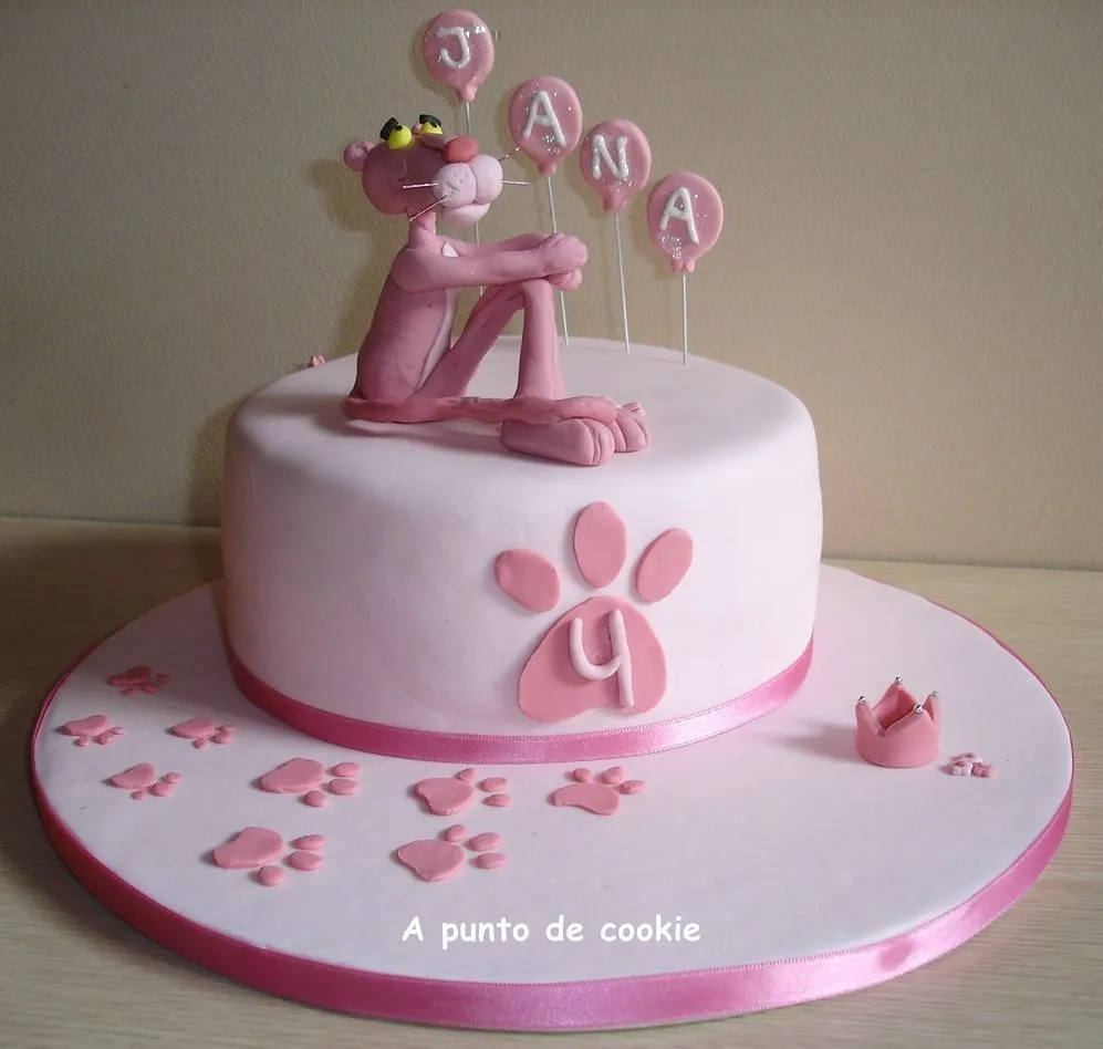 A punto de Cookie: Pastel Pantera Rosa