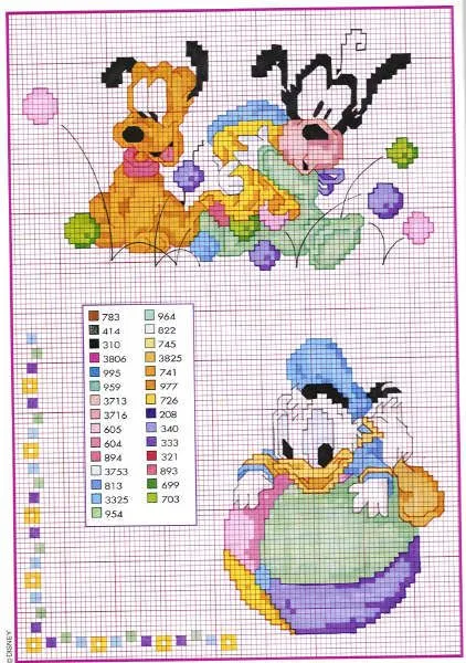 Punto Croce: Disney Babies 47