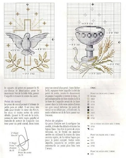 Punto de cruz caliz - Imagui