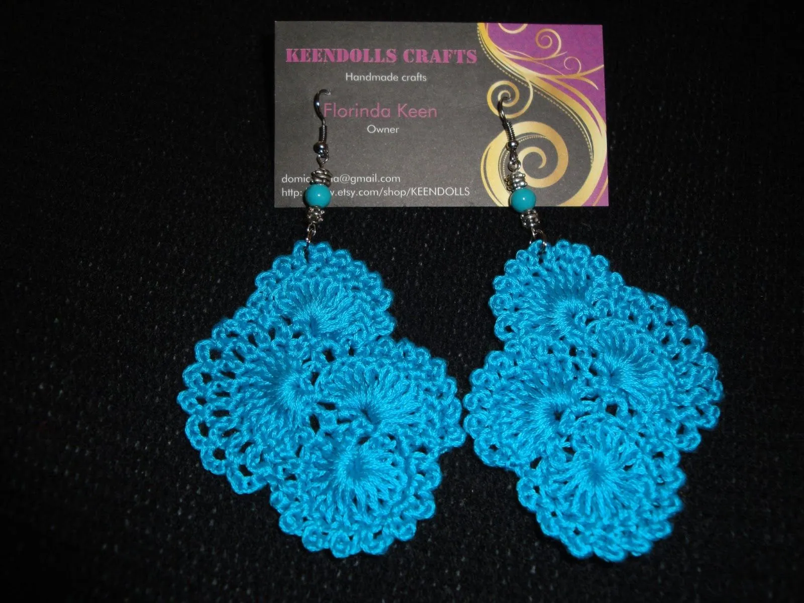 PUNTO DE CRUZ: CROCHET EARRINGS - PENDIENTES TEJIDOS, ARETES ...