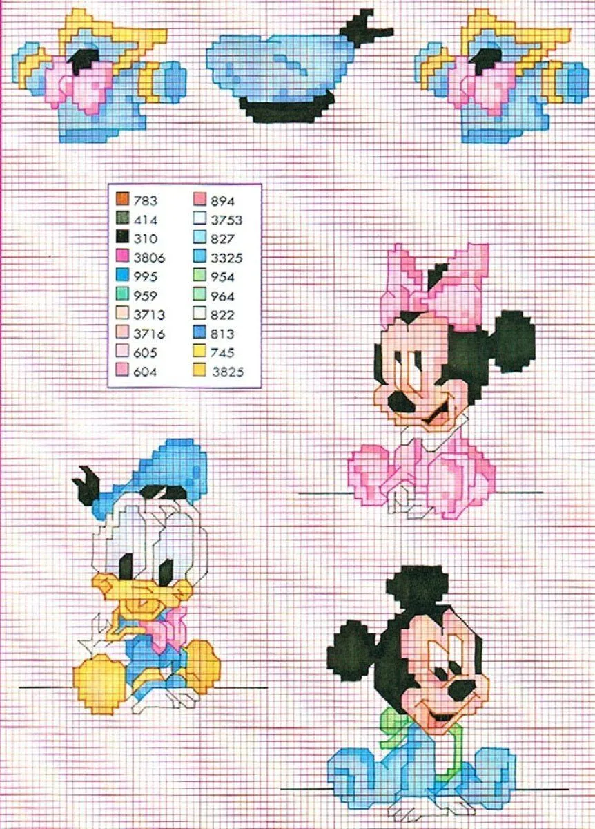 Punto de cruz disney | Manualidades