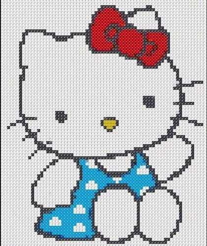 Punto de cruz Hello Kitty patrones - Imagui