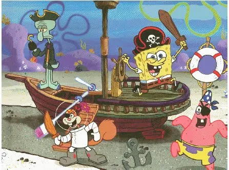 Punto de cruz Bob Esponja y sus amigos - Imagui