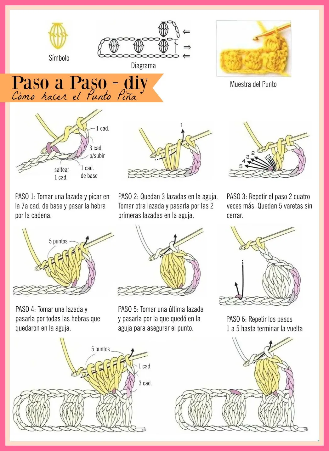 Cómo hacer el Punto Piña