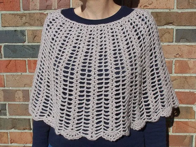 Patrones a crochet para ponchos - Imagui