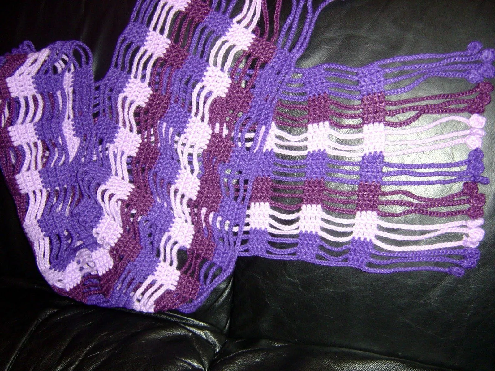 Puntos crochet para bufandas - Imagui