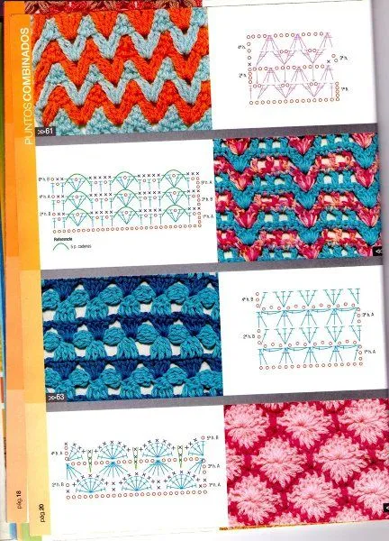 SOLO PUNTOS: Crochet dos colores