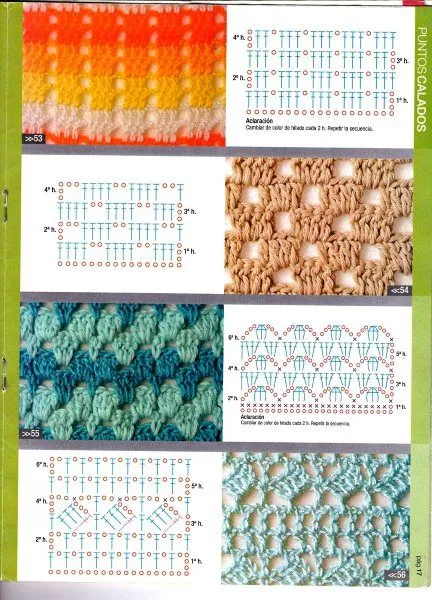 SOLO PUNTOS: Crochet dos colores