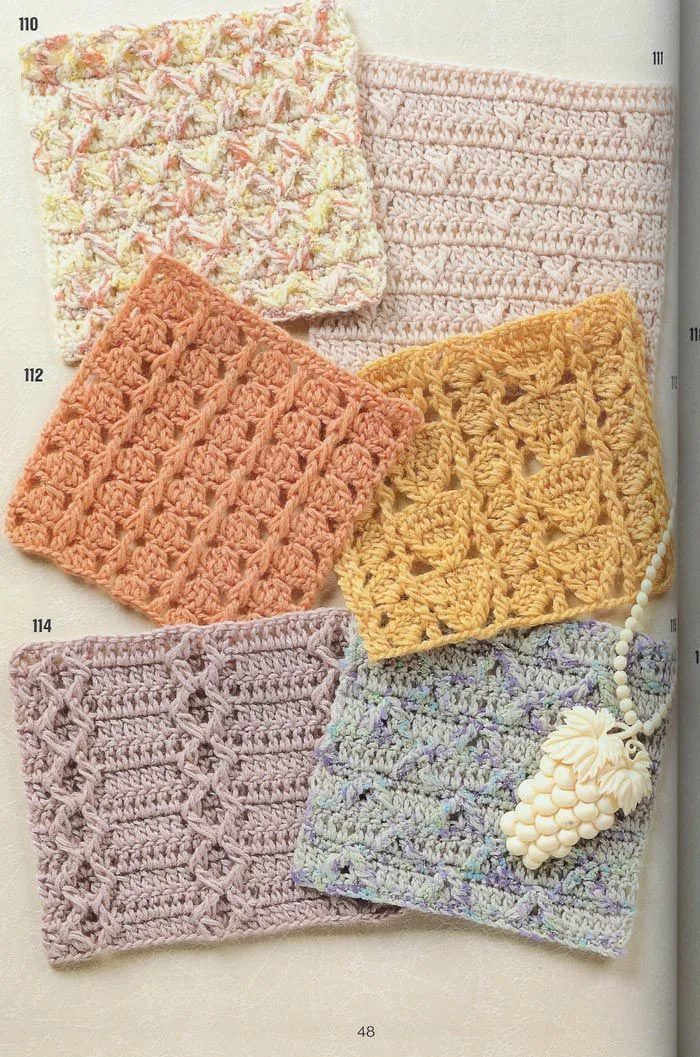 SOLO PUNTOS: Crochet puntos calados | MUESTRAS DE CROCHET | Pinterest