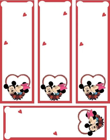  ... puntos de libro infantiles de san valentin para ninos de mikey mouse y