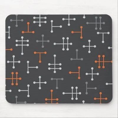 Puntos - Mousepad abstracto moderno retro de Zazzle.