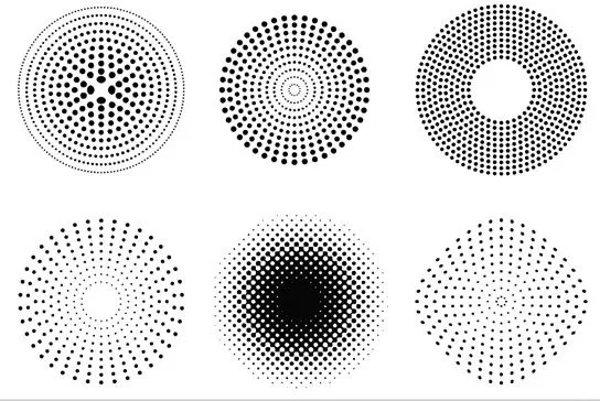 Puntos de vectores y Modelo de semitono Vector patrón - vectores ...