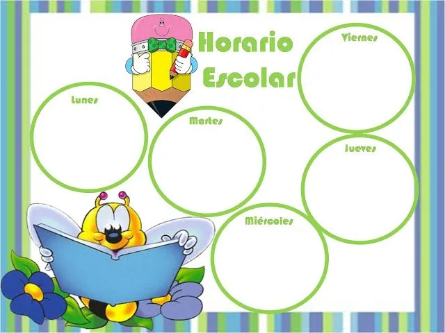 El pupitre: Horarios escolares